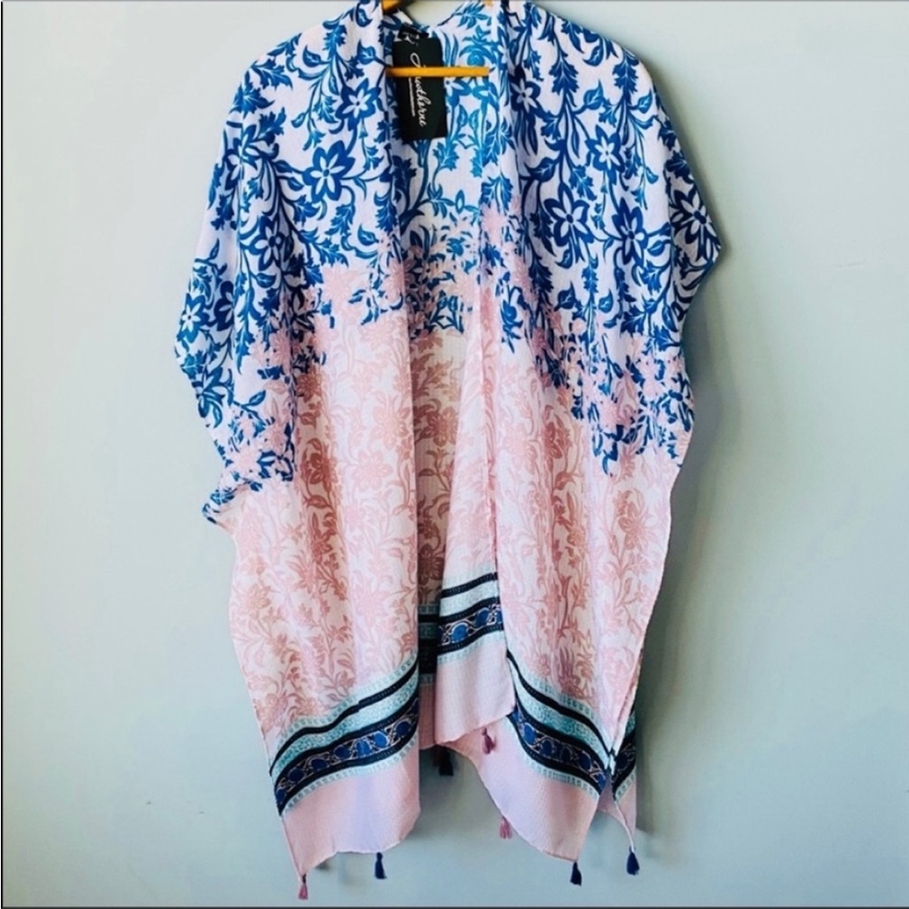 NEW LVS Collections Kimono Swim Cover Up One Size
